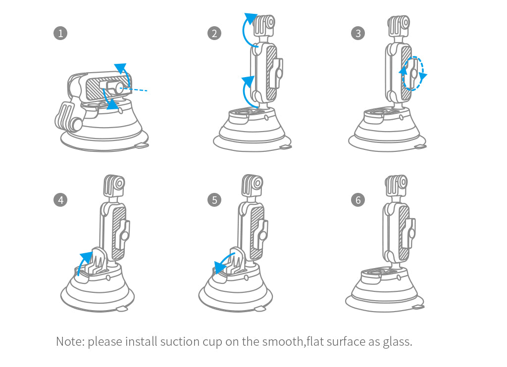 Suction Cup Mount - Installation Step 1